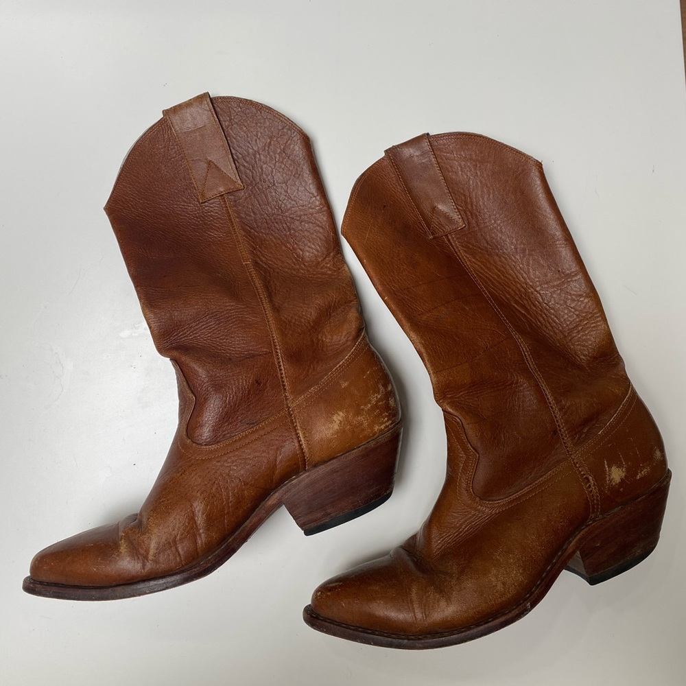 Vintage Brown Cowboy Boots